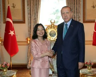 Başkan Erdoğan, Japonya Prensesi ile görüştü