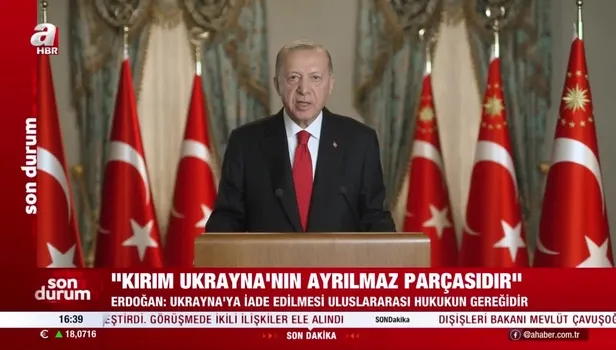 Başkan Erdoğan'dan Kırım mesajı