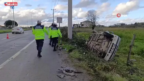 Karasu'da cip ile otomobil çarpıştı: 1’i ağır 2 yaralı