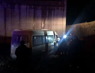 Bursa’da servis inşaat alanına düştü!