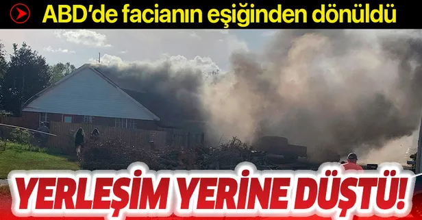 Son dakika: ABD'de eğitim uçağı yerleşim yerine düştü