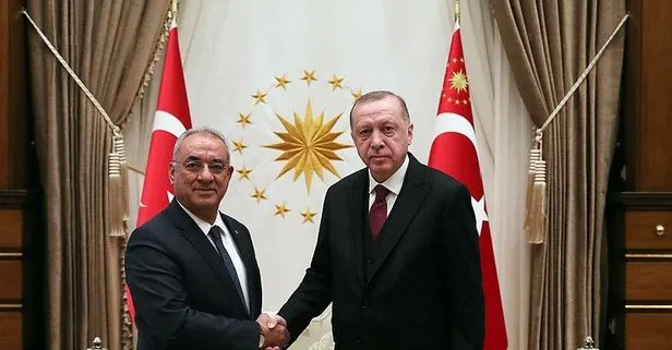Son dakika: Başkan Erdoğan, DSP Genel Başkanı Önder Aksakal’ı kabul etti