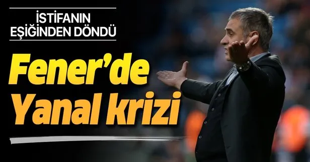 Fenerbahçe’de Ersun Yanal krizi! İstifanın eşiğinden döndü