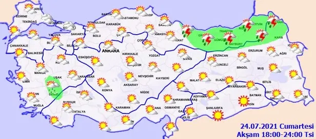 HAVA DURUMU | Meteorolojiden 6 il için kuvvetli yağış alarmı! Rize ve Artvin'e bir sel uyarısı daha-5