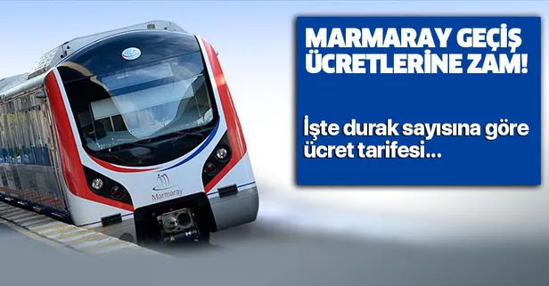 Son dakika: Marmaray fiyatları ne kadar oldu? 2020 Marmaray durak sayısına göre ücret tarifesi kaç TL?