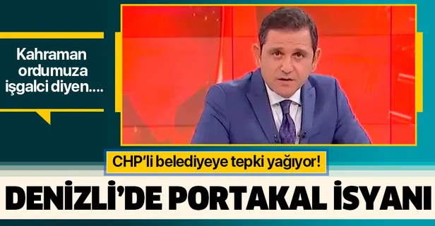 Denizli'de Fatih Portakal isyanı: Kahraman ordumuza işgalci diyen sunucuyu ilçemize getiriyor