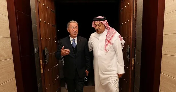 Milli Savunma Bakanı Hulusi Akar, Katarlı mevkidaşı Muhammed el-Atiyye ile askeri işbirliklerini görüştü