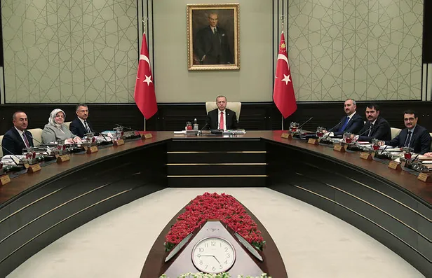 Son dakika: Yılın ilk Cumhurbaşkanlığı Kabinesi toplandı-1