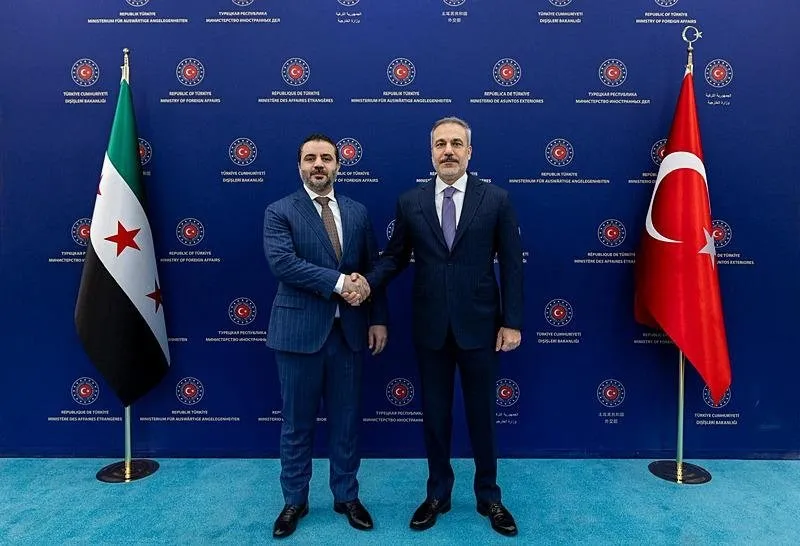 Dışişleri Bakanı Fidan, Suriyeli mevkidaşı Şeybani ile görüştü. (AA)