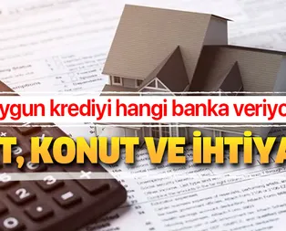 En uygun krediyi hangi banka veriyor? 1 Ağustos Garanti, Ziraat, Halkbank, Vakıfbank taşıt, konut kredisi faiz oranları!