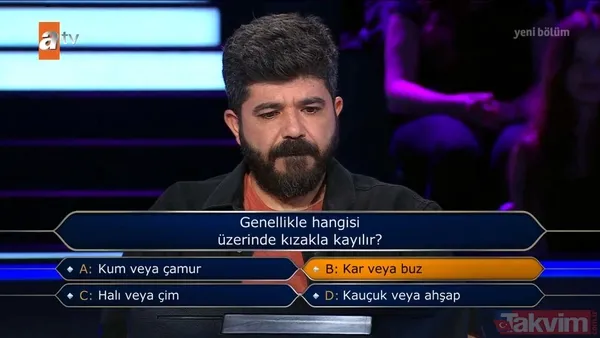 Kim Milyoner Olmak İster'de Fatih Terim sorusu! Adana Demirspor taraftarı yarışmacı risk aldı! "Galatasaray'ın 2000 yılında UEFA Kupası'nı..." - 12