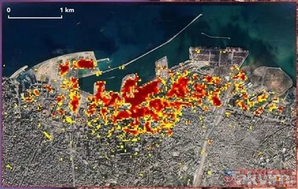 NASA Beyrut’taki patlamanın uydu görüntülerini yayınladı