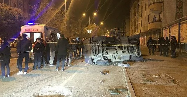 Iğdır’da zırhlı araç devrildi! 1 polis yaralandı
