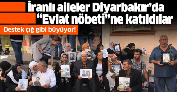 Diyarbakır'daki evlat nöbetine İranlı aileler de katıldı