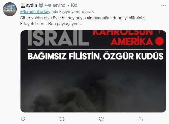 İsrail Ankara Büyükelçiliği’nden skandal paylaşım! ’’Siber saldırı’’ olduğunu iddia ettiler