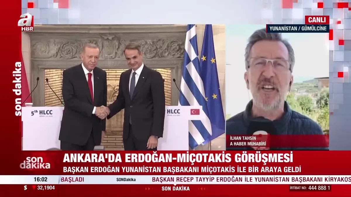 Başkan Erdoğan - Miçotakis görüşmesi başladı