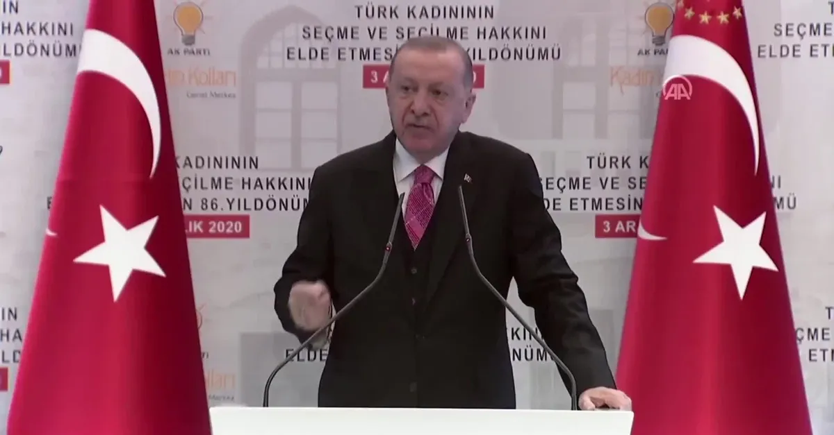 Başkan Erdoğan: Kadınınların layüsel davranışlara maruz kalması kabul edilemez