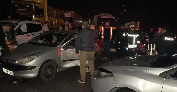 Anadolu Otoyolu Kocaeli geçişinde can pazarı: 26 aracın karıştığı kazada 2’si ağır 13 kişi yaralandı