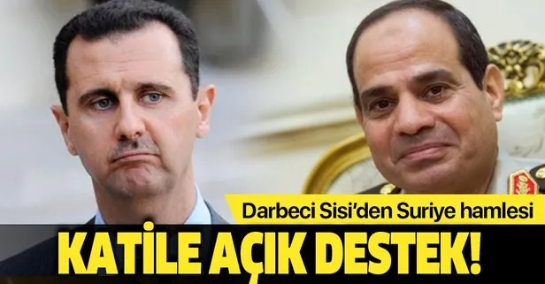 Darbeci Sisi’den katil Esad’a destek!