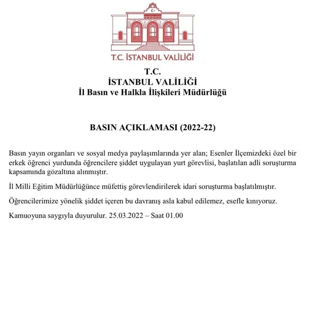 Esenler'deki özel yurtta öğrencilere şiddet uygulayan görevli gözaltına alındı!-5