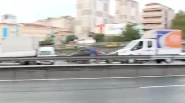 TEM Otoyolu İSTOÇ mevkiinde kaza