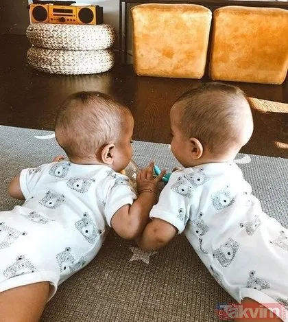 Pelin Akil Instagram’dan paylaştı! Pelin Akil ile Anıl Altan’ın ikiz kızlarının yüzü ilk kez göründü