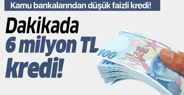 Son dakika: Ziraat Bankası, Vakıfbank ve Halkbank'tan kredi desteği! Dakikada 6 milyon TL kredi