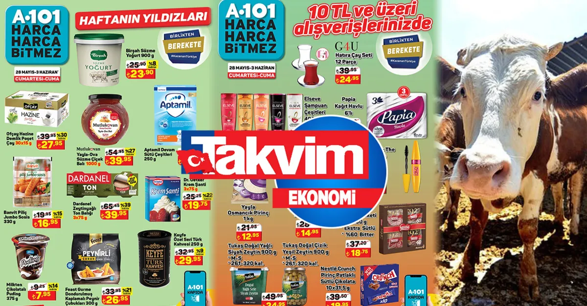 A101 aktüeli yayında! Ucuza market alışverişi! Büyük Kurban Bayramı çılgınlığı başladı! A101 2022 küçükbaş büyükbaş kurbanlık fiyat listesi!