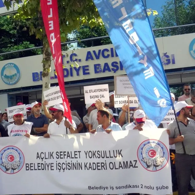 CHP’li belediyede işçi eylemi