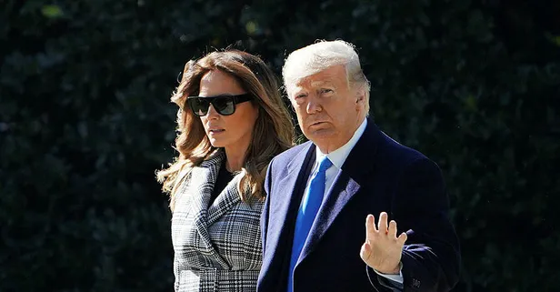 Donald Trump ve Melania Trump Beyaz Saray'dan ayrıldıktan sonra ilk kez birlikte görüntülendi