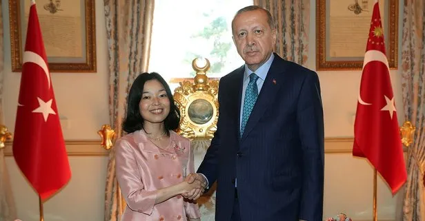 Başkan Erdoğan Japonya Prensesi Mikasa’yı kabul etti
