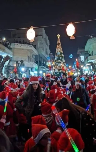 Suriye'de Noel coşkusu! Sabaha kadar sokaklarda eğlendiler