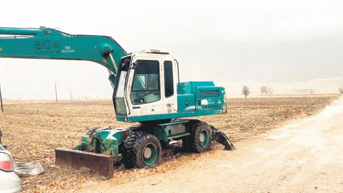 Burdur'da Devlet Su İşleri'ne bağlı kepçe çalındı!