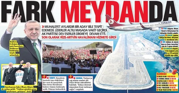 Başkan Recep Tayyip Erdoğan Rize-Artvin Havalimanı’nın açılışını gerçekleştirdi