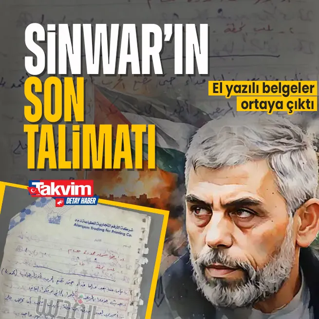Şehit Yahya Sinwar’ın Hamas’a son talimatı! El yazılı belgeler ortaya çıktı
