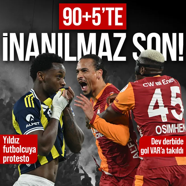 Aslan başladı Kanarya bitirdi! Fenerbahçe - Galatasaray: 1-1 | MAÇ SONUCU