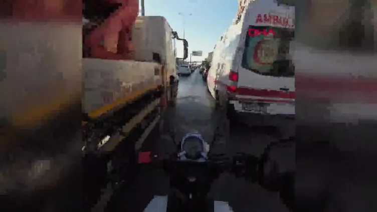 Avcılar’da kaldırımdan giden minibüs sürücüsüne 2 bin 70 lira para cezası!