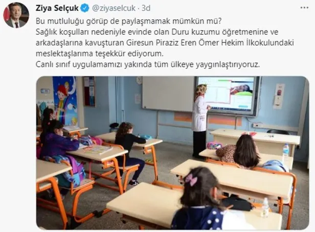 1618141092961.jpg SON DAKİKA: Milli Eğitim Bakanı Ziya Selçuk sosyal medyadan duyurdu! " Yakında tüm ülkeye yaygınlaştırıyoruz"-1