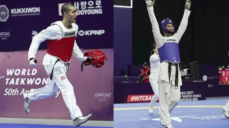 Milli tekvandocular Nafia Kuş ve Hakan Reçber altın madalya kazandı!