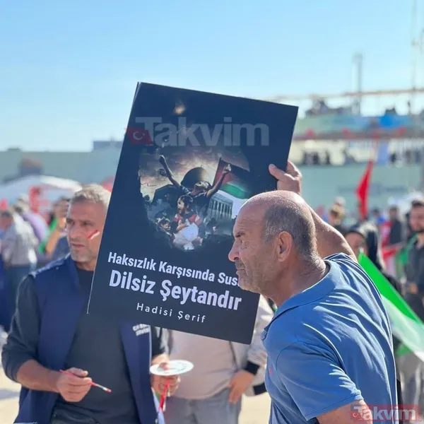 BÜYÜK FİLİSTİN MİTİNGİ! 7'den 70'e milyonlarca vatandaş Atatürk Havalimanı'na akın etti! - 23