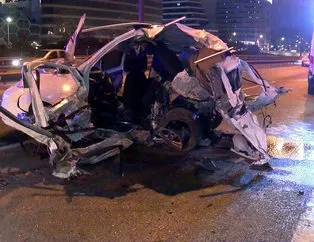 Ümraniye’de trafik kazası: 1 ölü 2 yaralı
