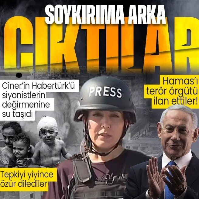 Turgay Cinerin Habertürkü siyonistlerin değirmenine su taşıdı: Haması terör örgütü ilan ettiler | Tepkiyi yediler özür dilediler
