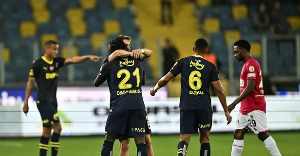 Fenerbahçe Ankaragücü’nü mağlup etti liderliği geri aldı!