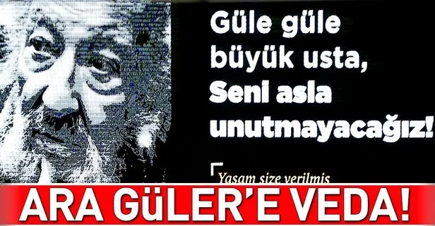 Büyük usta Ara Güler’e veda