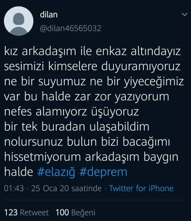 "Enkaz altındayım" diye tweet attılar! Rezil gerçek ortaya çıktı-2