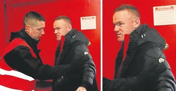 Old Trafford’a girişte Rooney’e üst araması