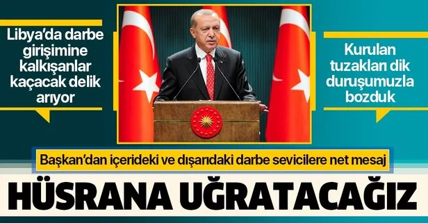 Başkan Erdoğan’dan muhalefete sert ’Libya’ tepkisi!
