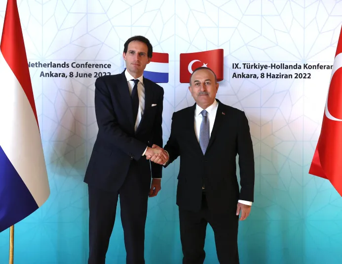 Çavuşoğlu ve Hollandalı mevkidaşından ortak basın toplantısı