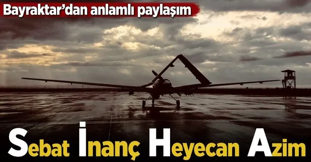 Selçuk Bayraktardan SİHA paylaşımı