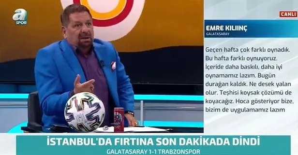 Erman Toroğlu: Galatasaray 1 puanı zor kurtardı